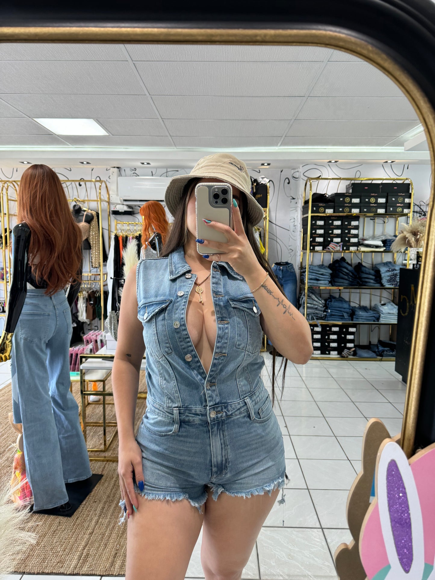 Denim jumpsuit