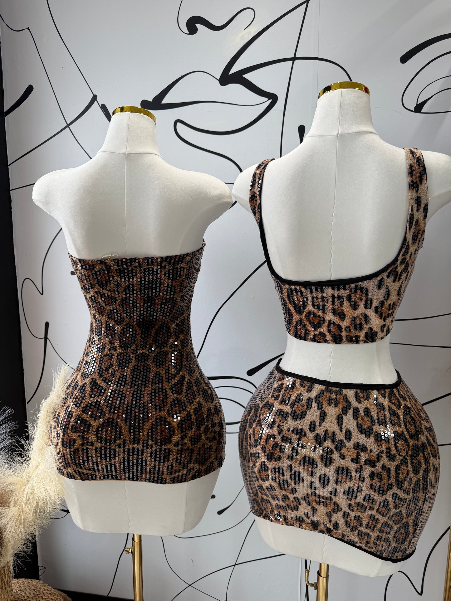 Leopard Luxe Mini Dress