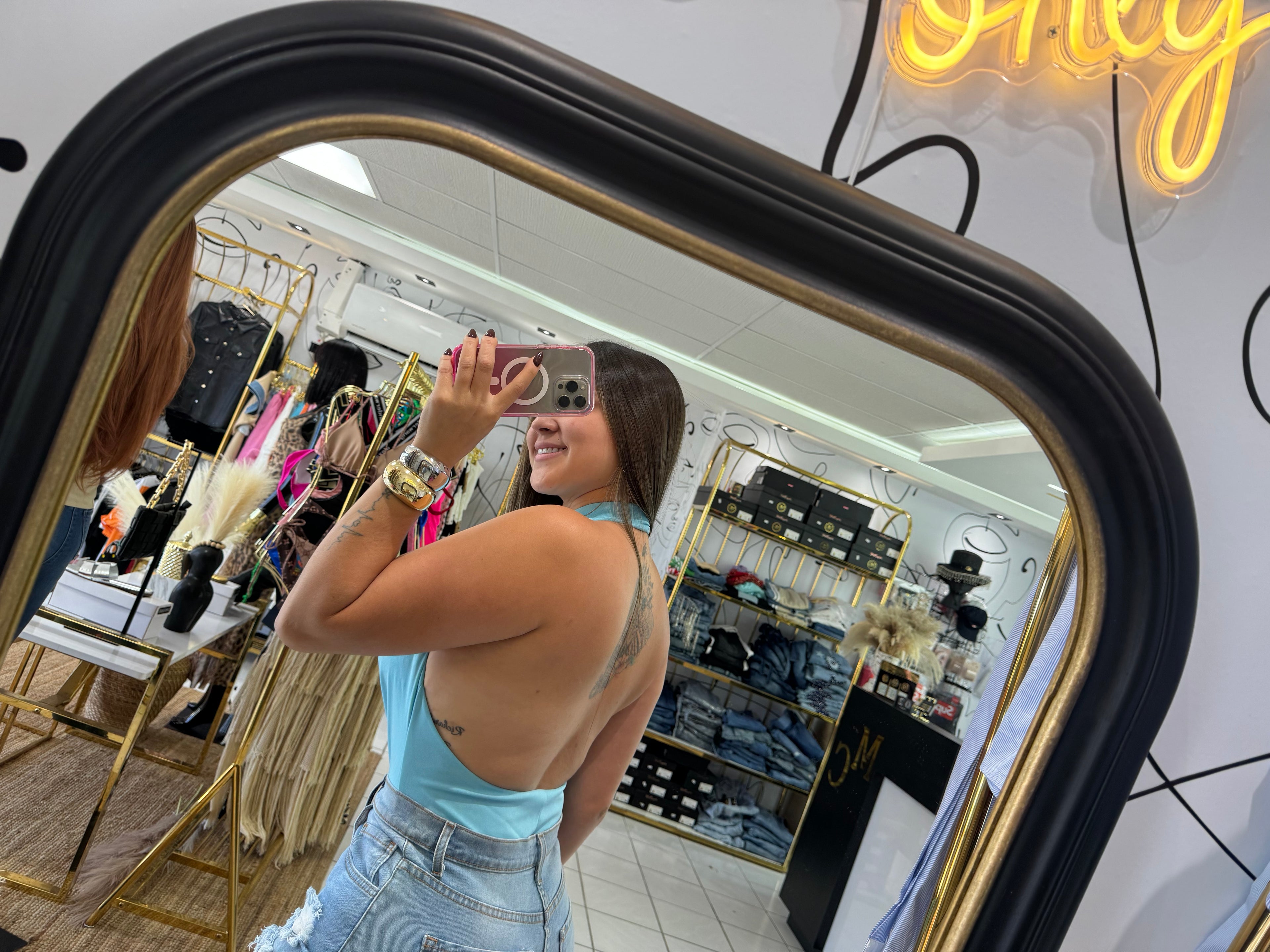 Body baby Blue (Espalda abierta)