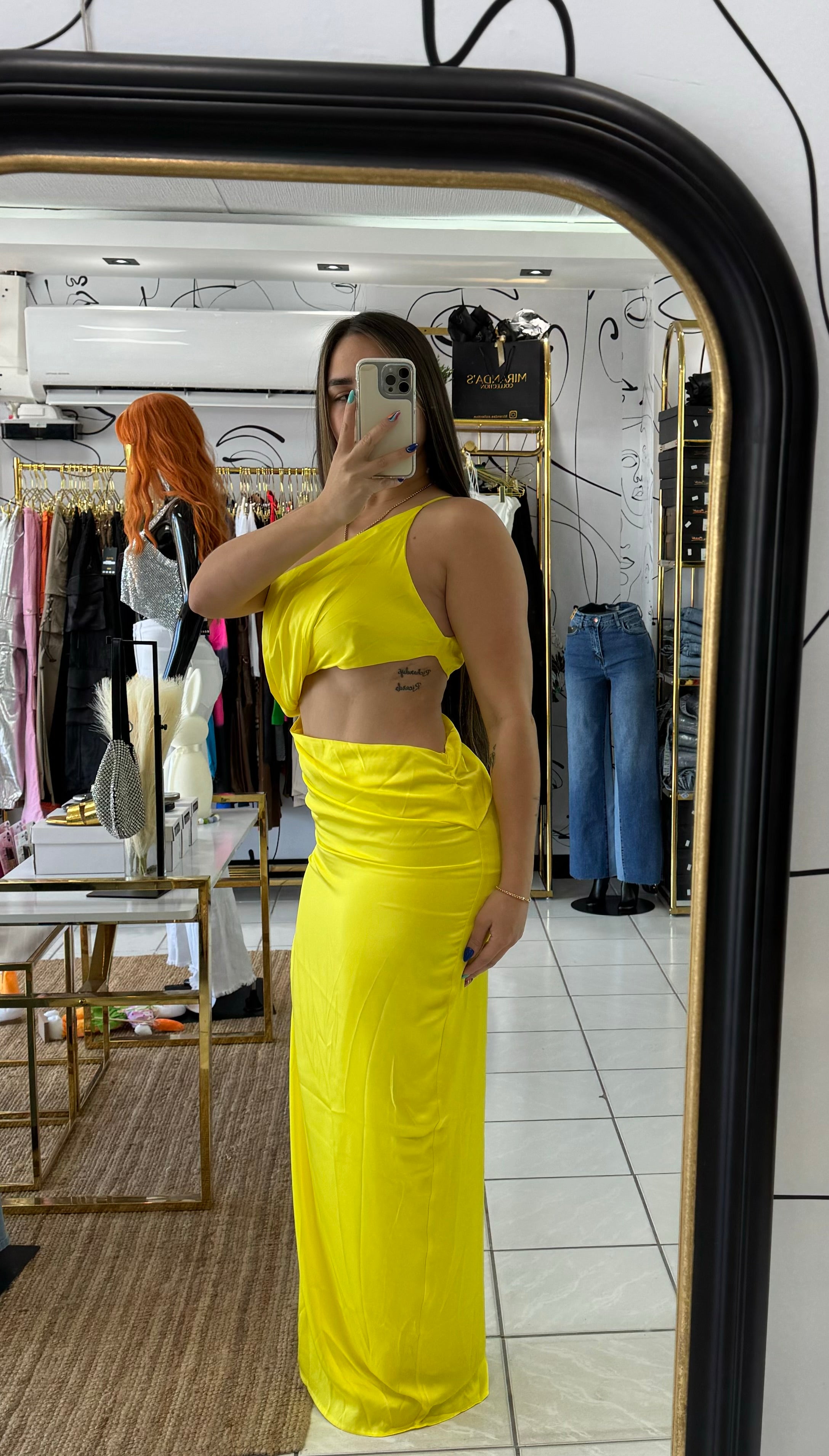 Satin Maxi dress