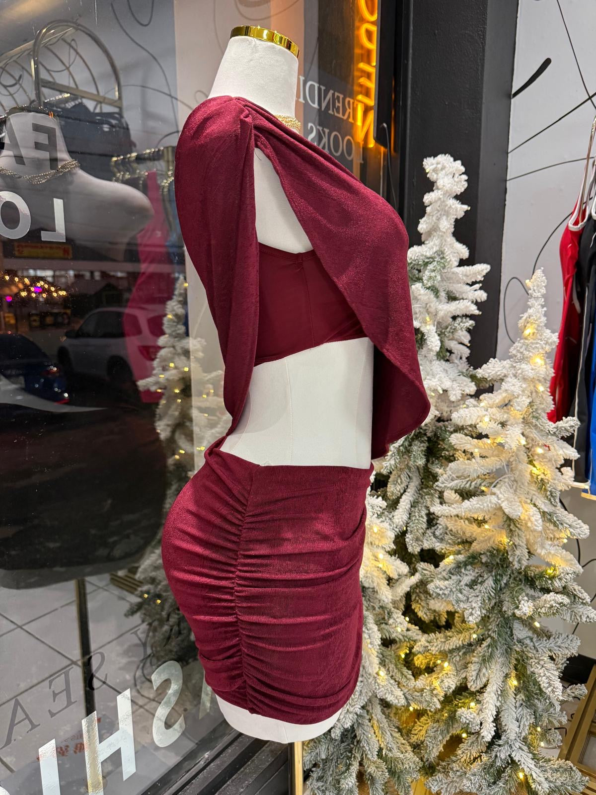 Burgandy dress