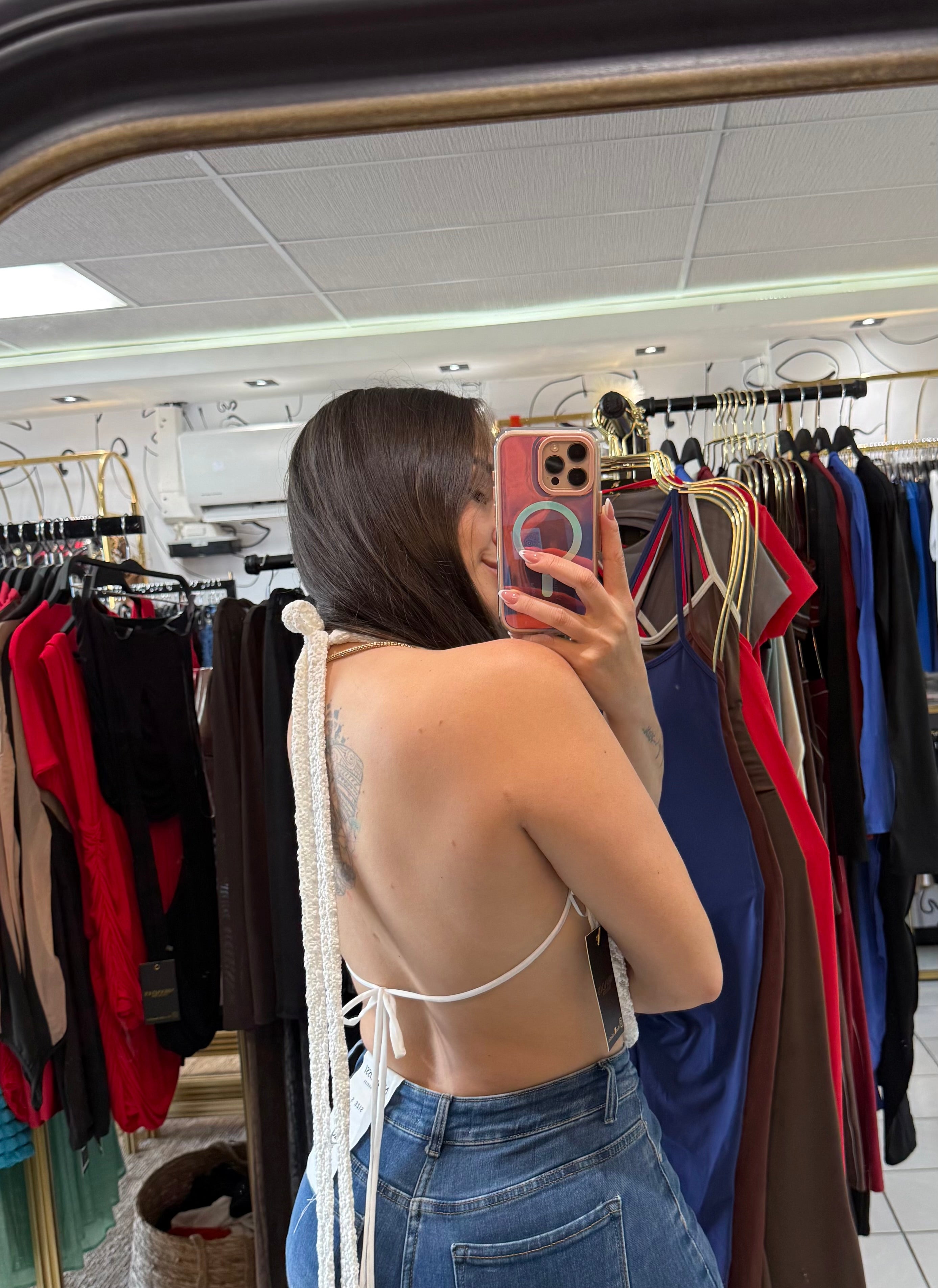 Vanilla crop top