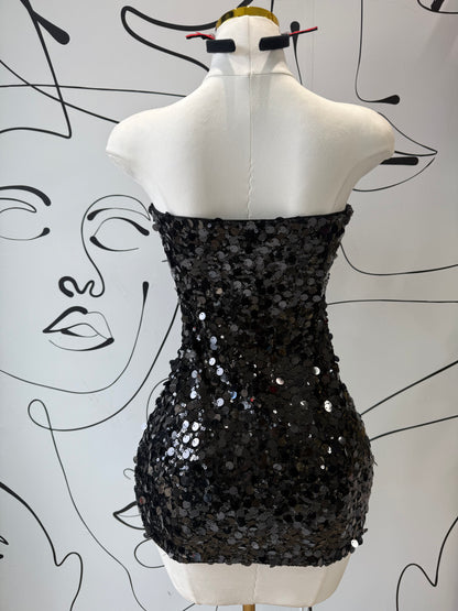 Glitter mini dress
