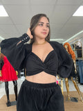 Twisted top and pants set