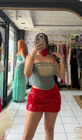Denim Tube top