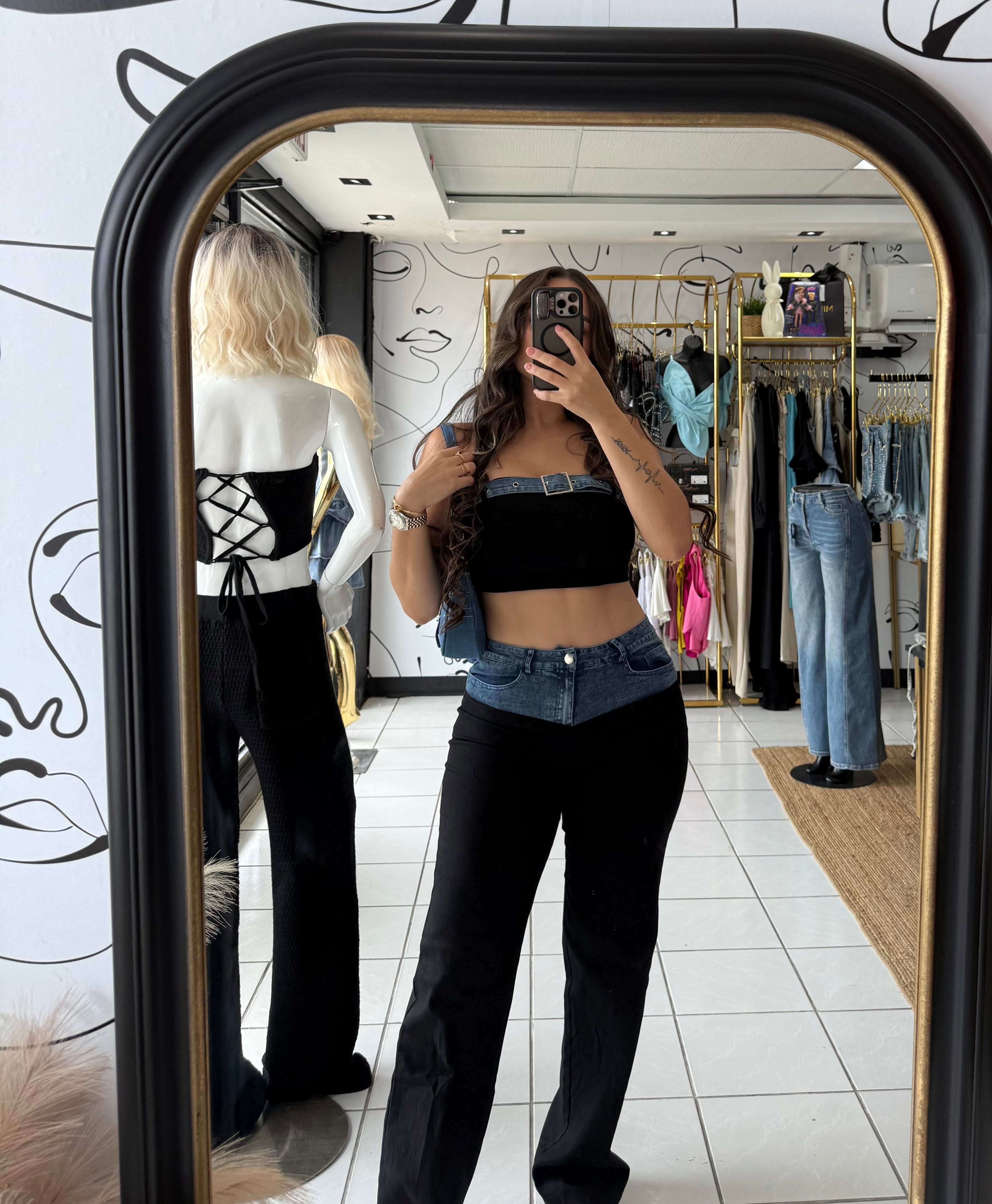 Denim mamacita set
