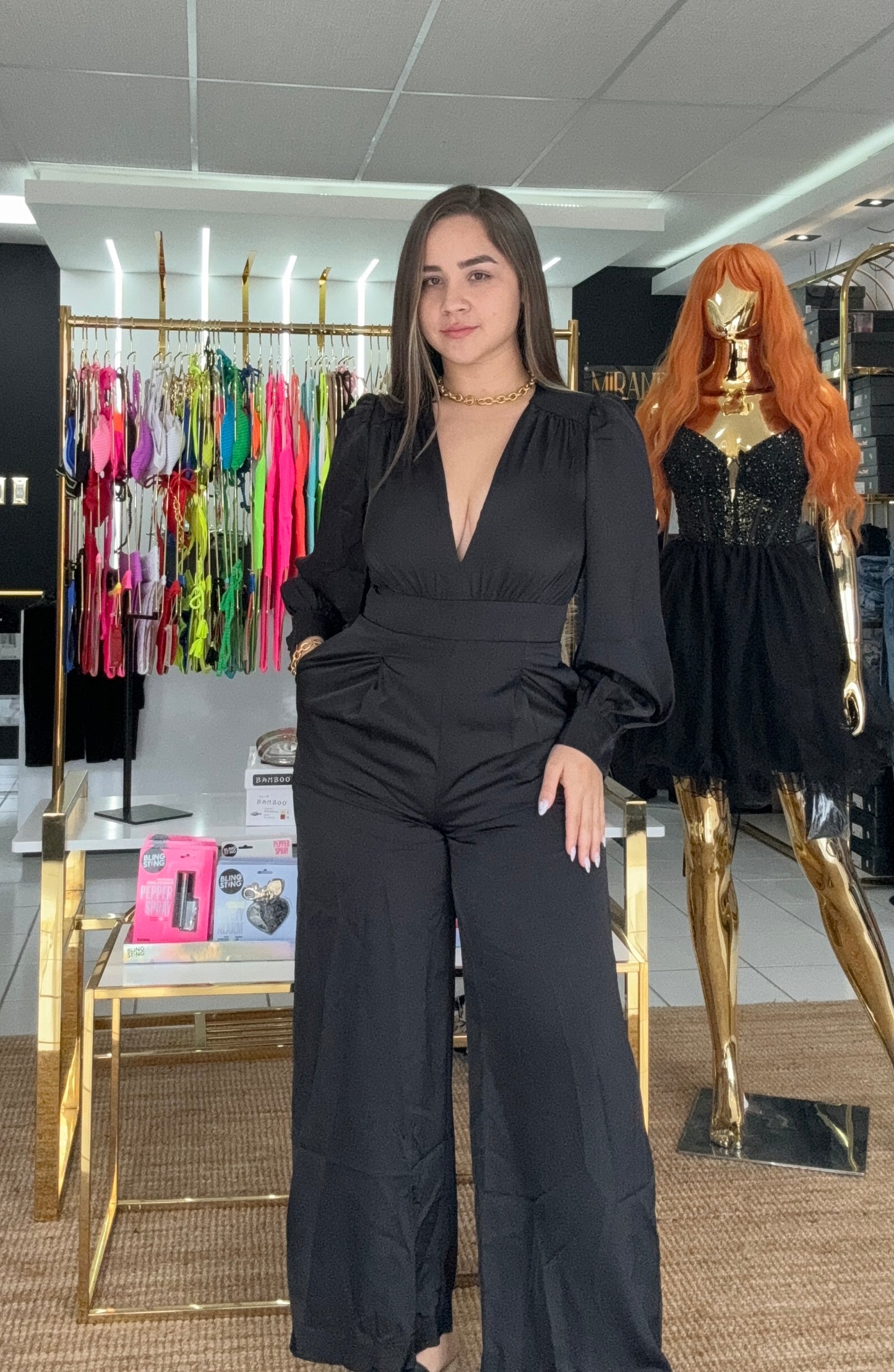 Miri satin jumpsuit