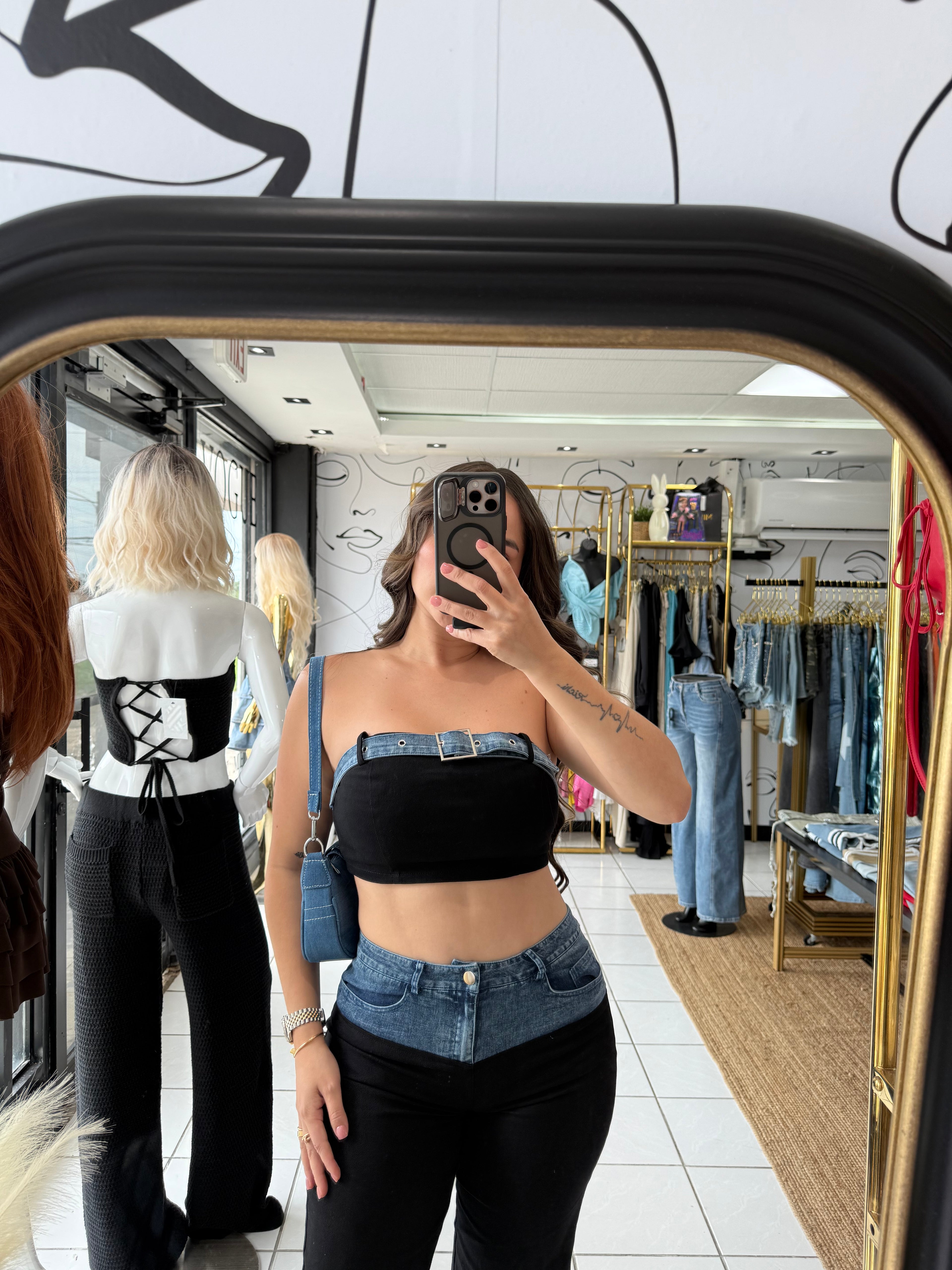 Denim mamacita set