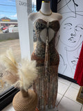 Long animal dress