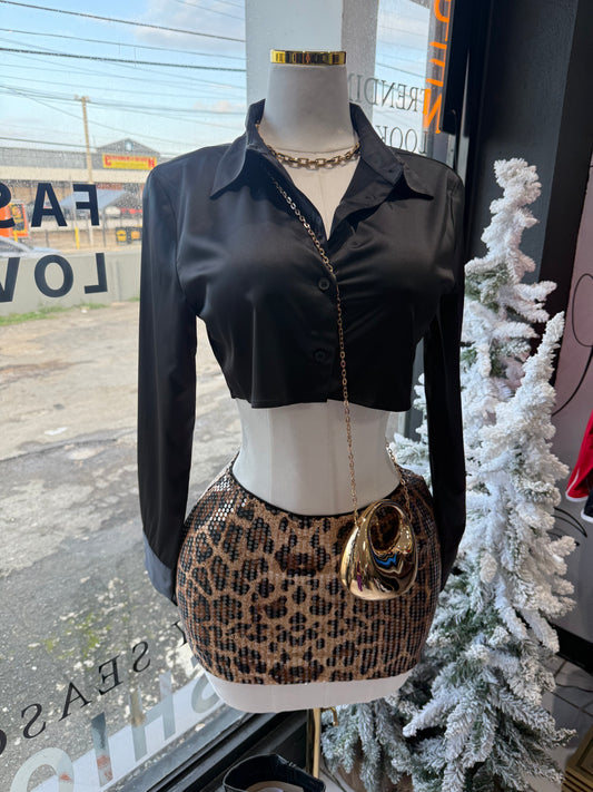 Mini skirt animal print (Tiene strech)