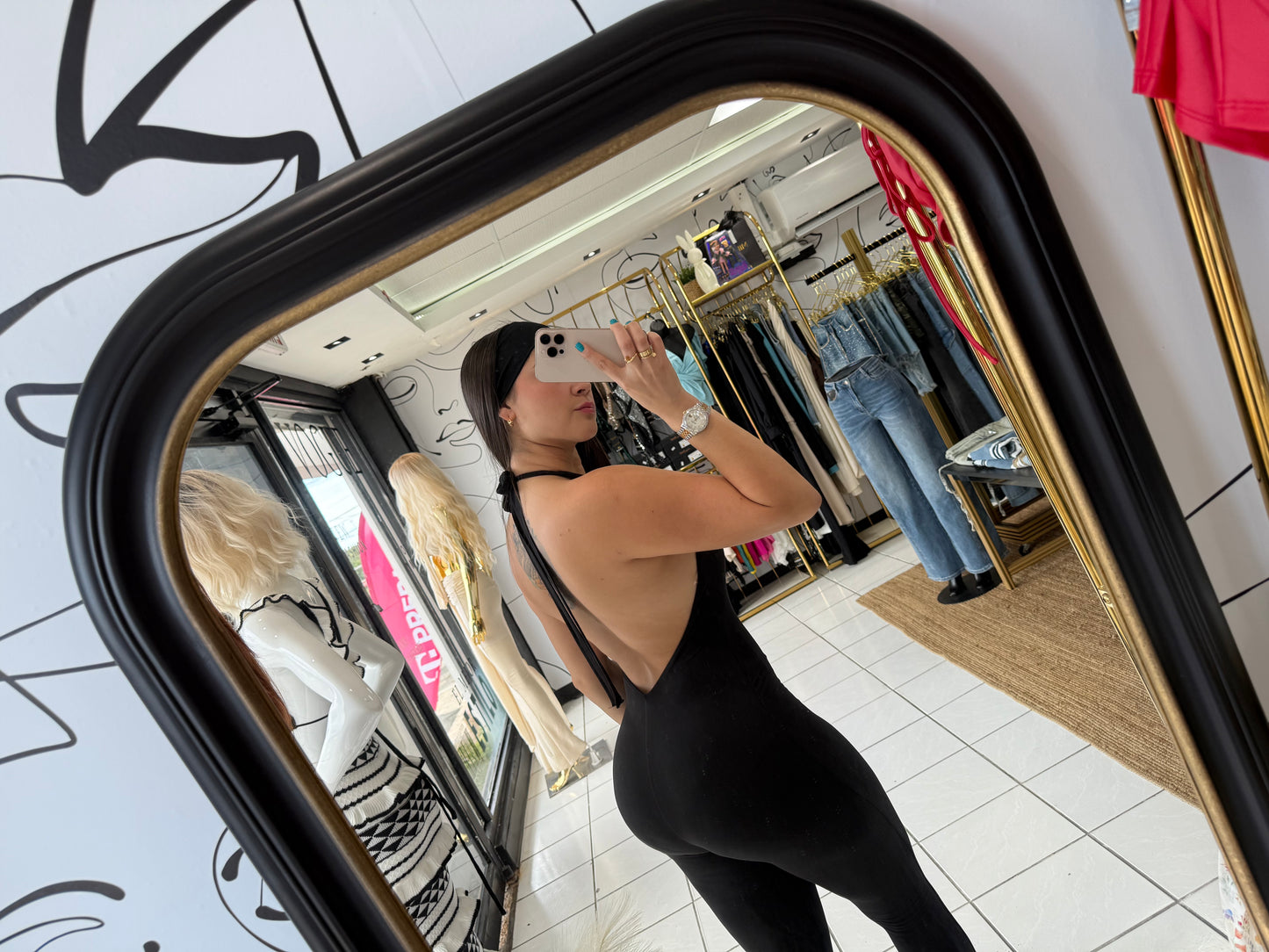 Basic Jumpsuit espalda abierta