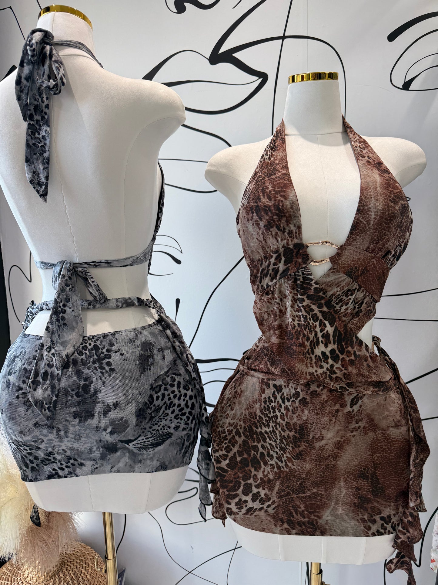 Animal print mamacita dress