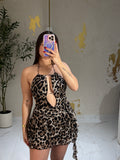 Leopard mini dress