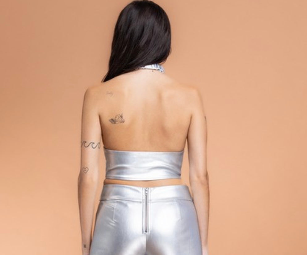 Silver corset