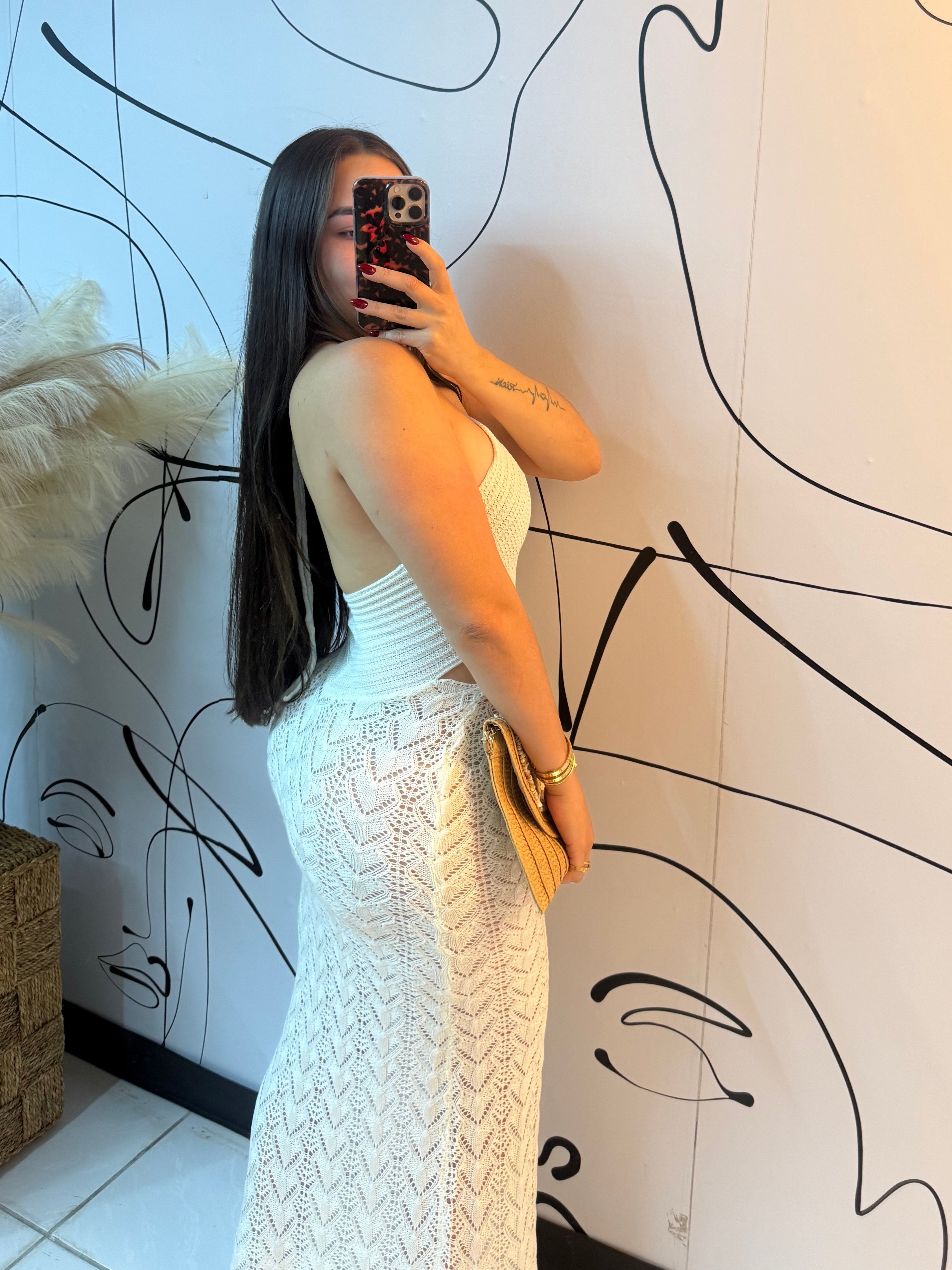 Resort nude dress