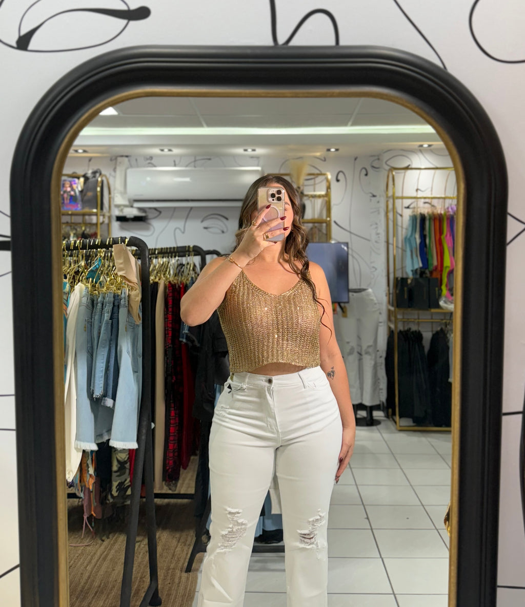 Alana gold top