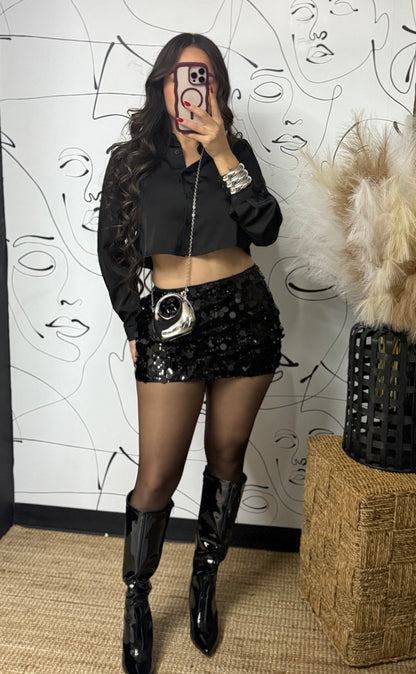 Sequin skirt
