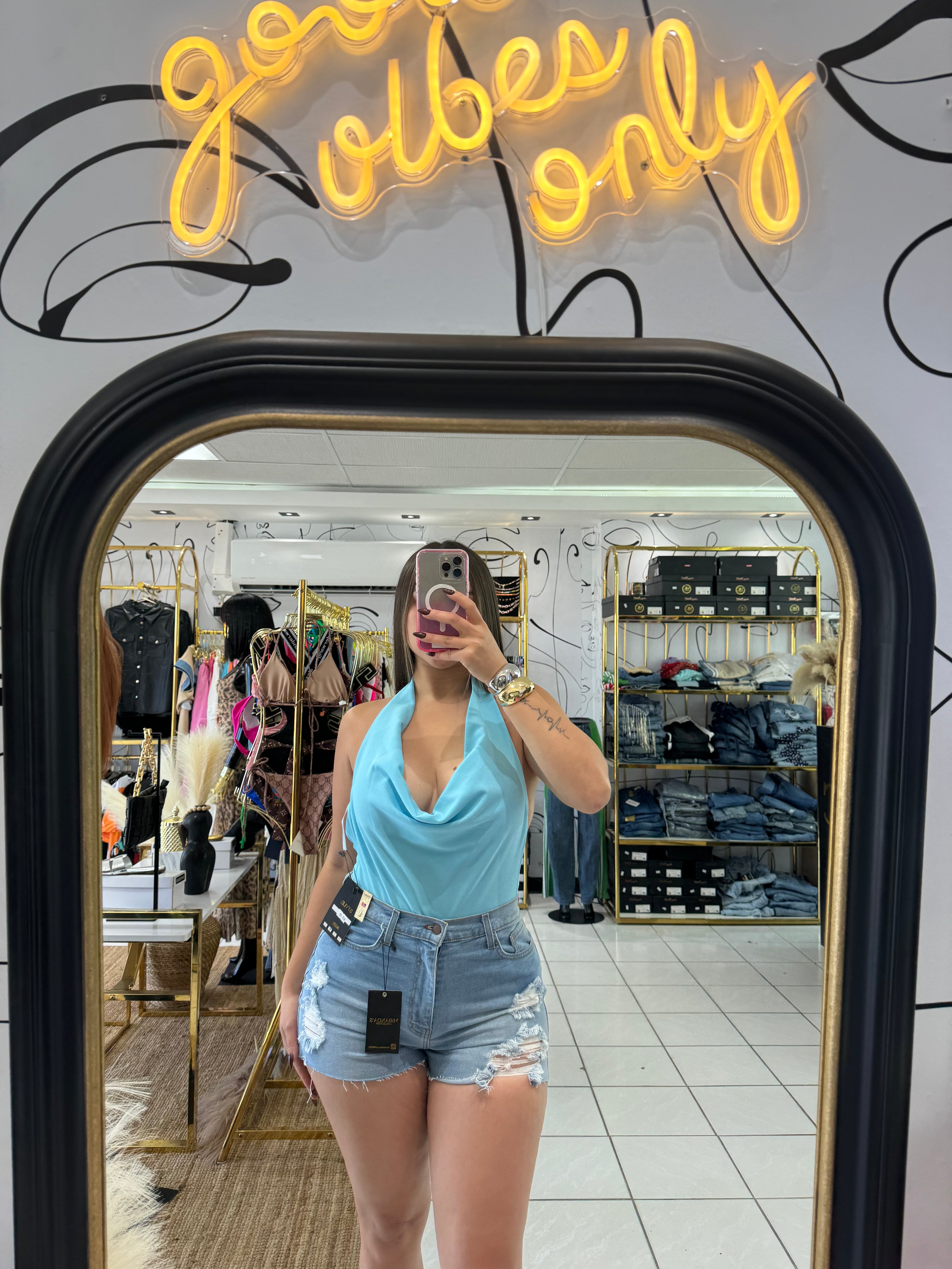 Body baby Blue (Espalda abierta)