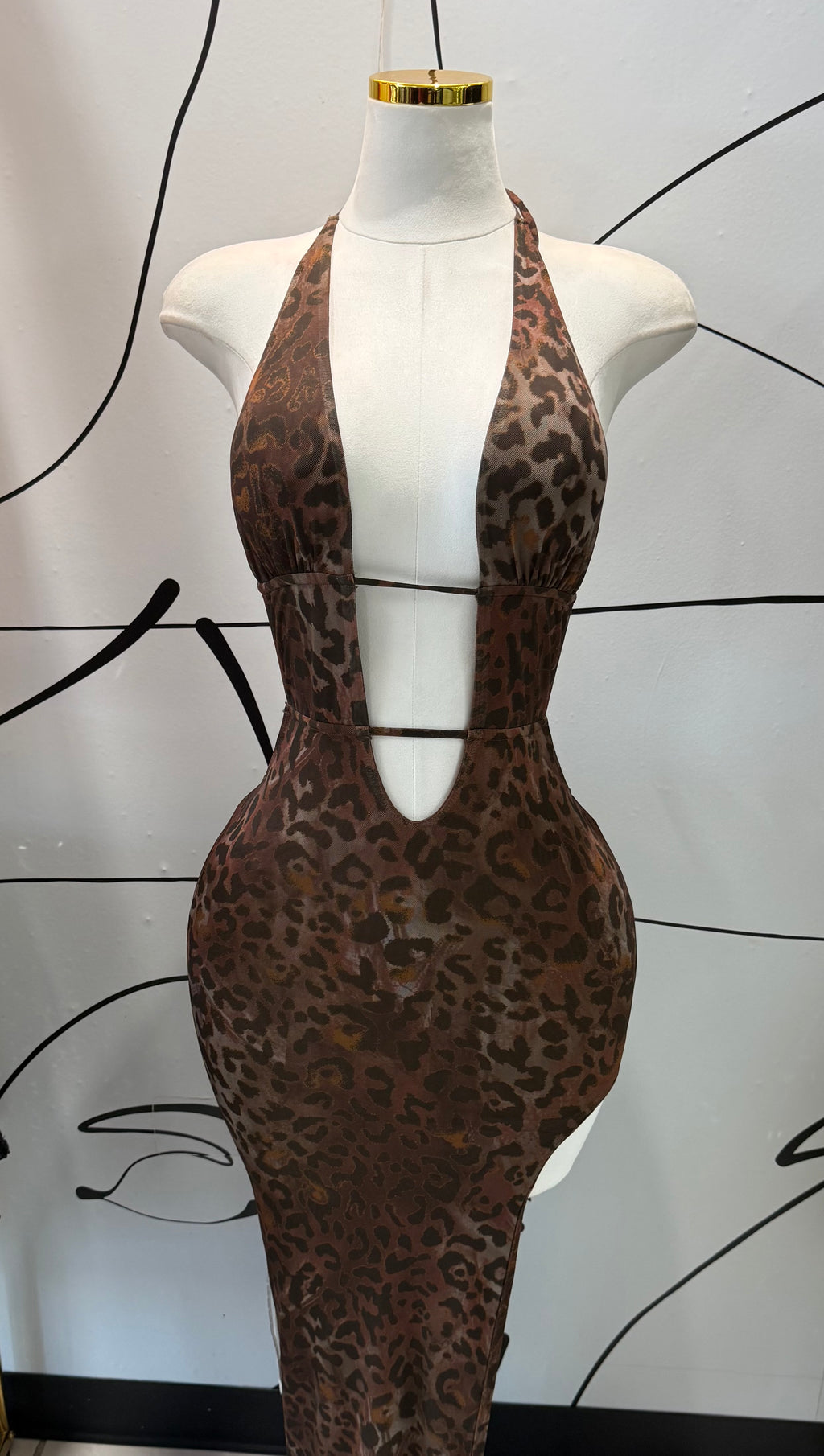 Animal print dress