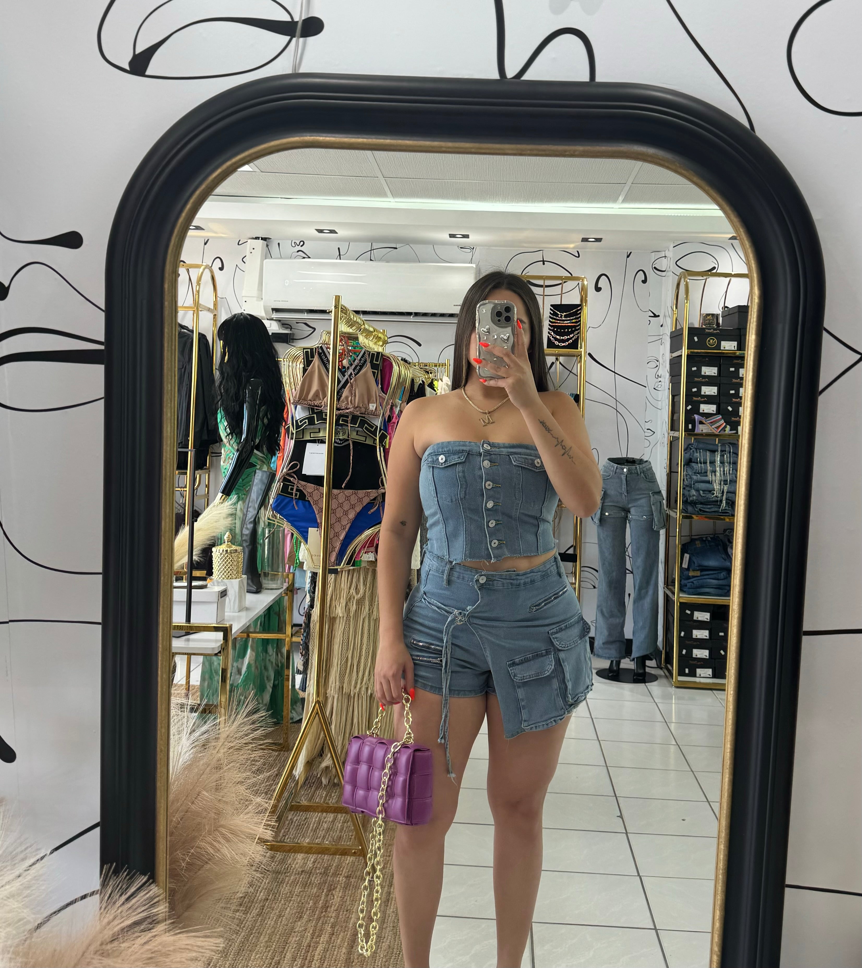 Denim set (falda pantalón)