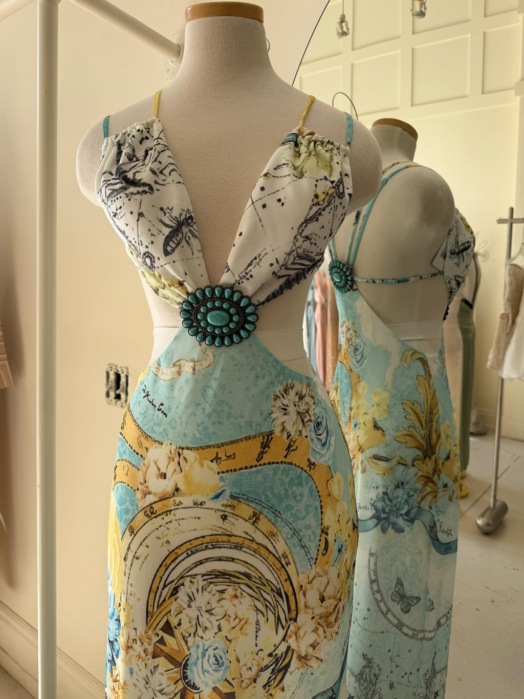 Santorini long dress