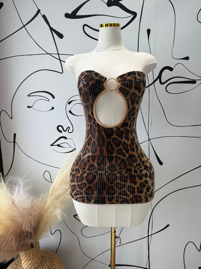 Leopard Luxe Mini Dress