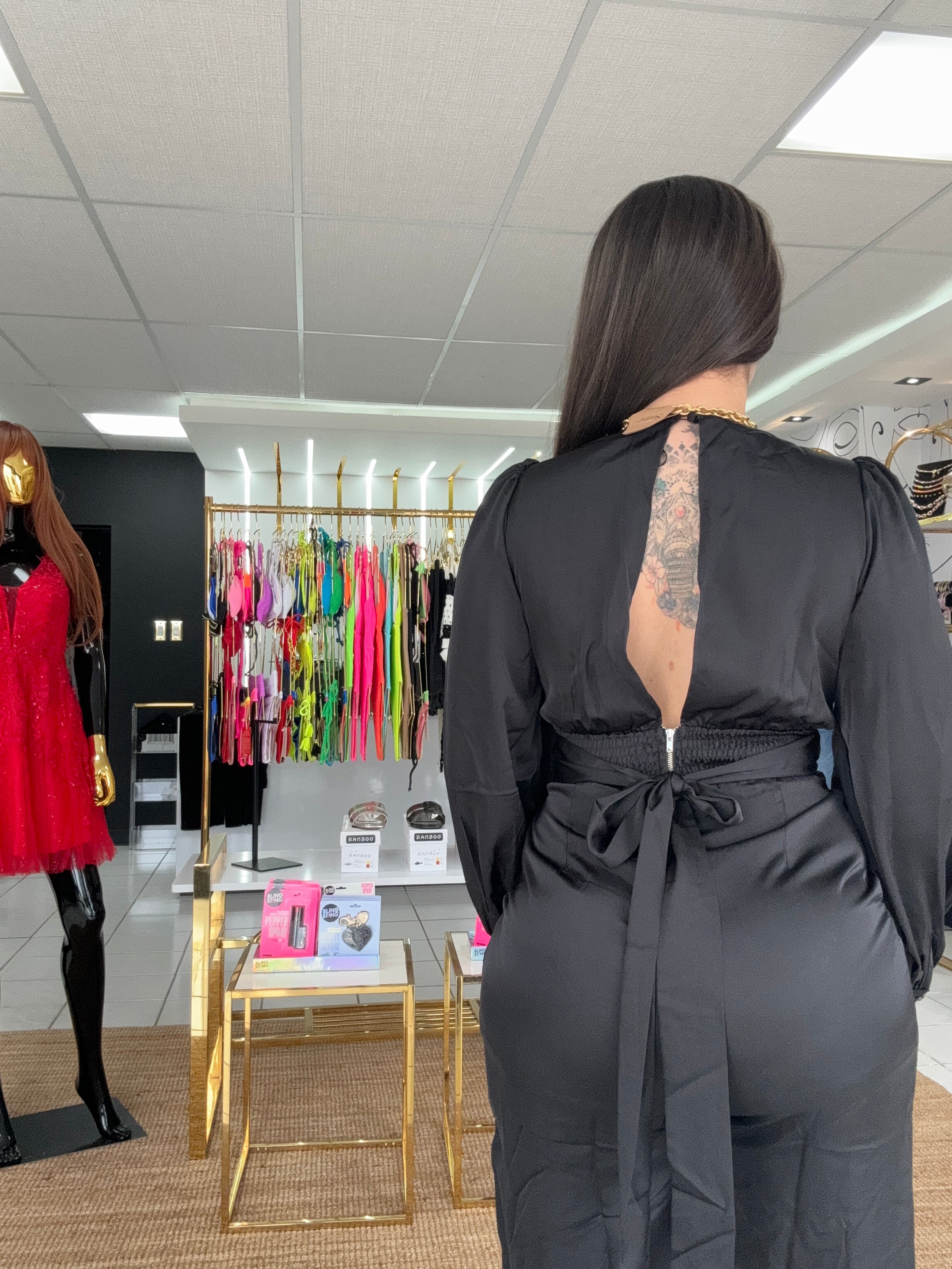 Miri satin jumpsuit