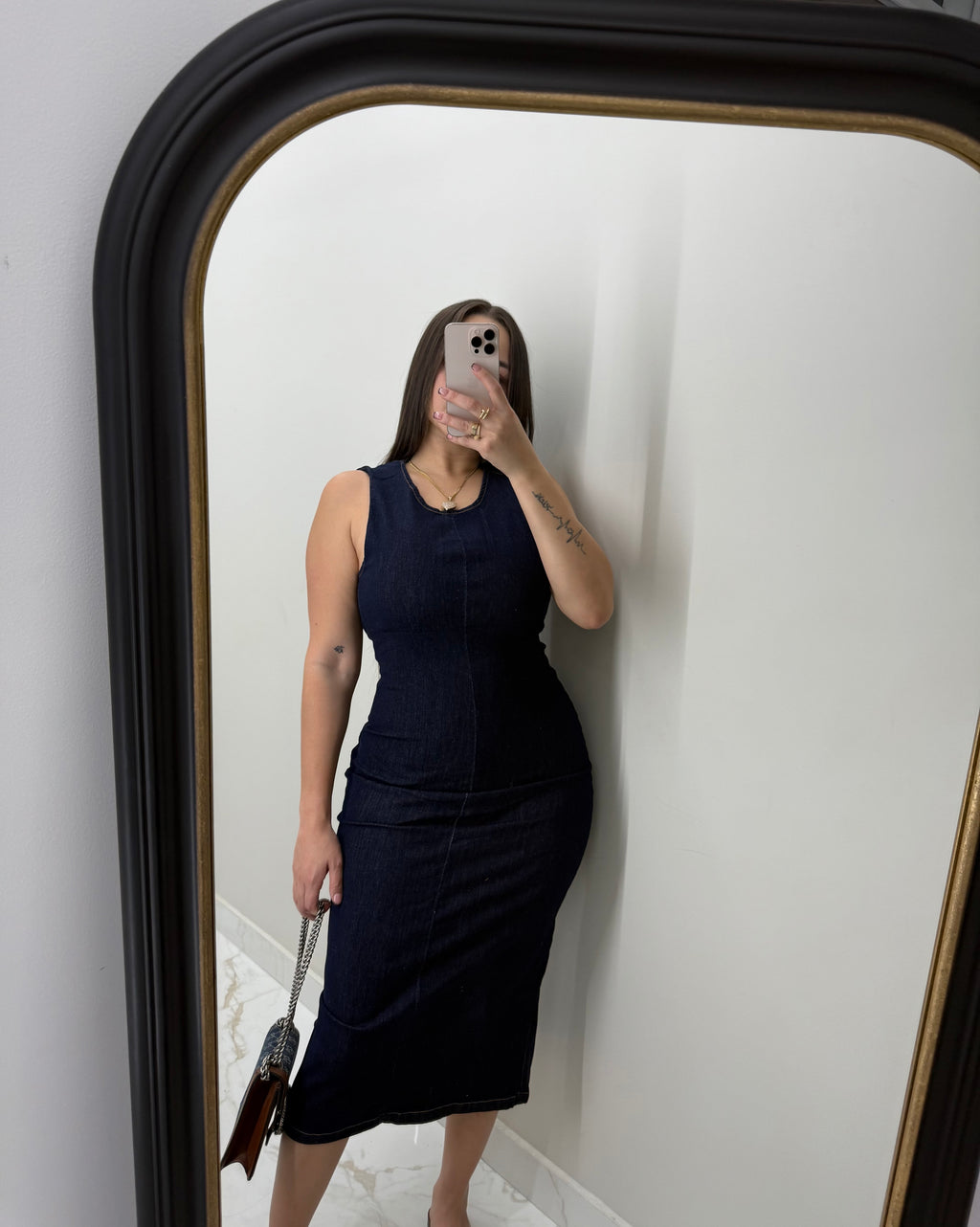 Long dress denim (Espalda abierta)