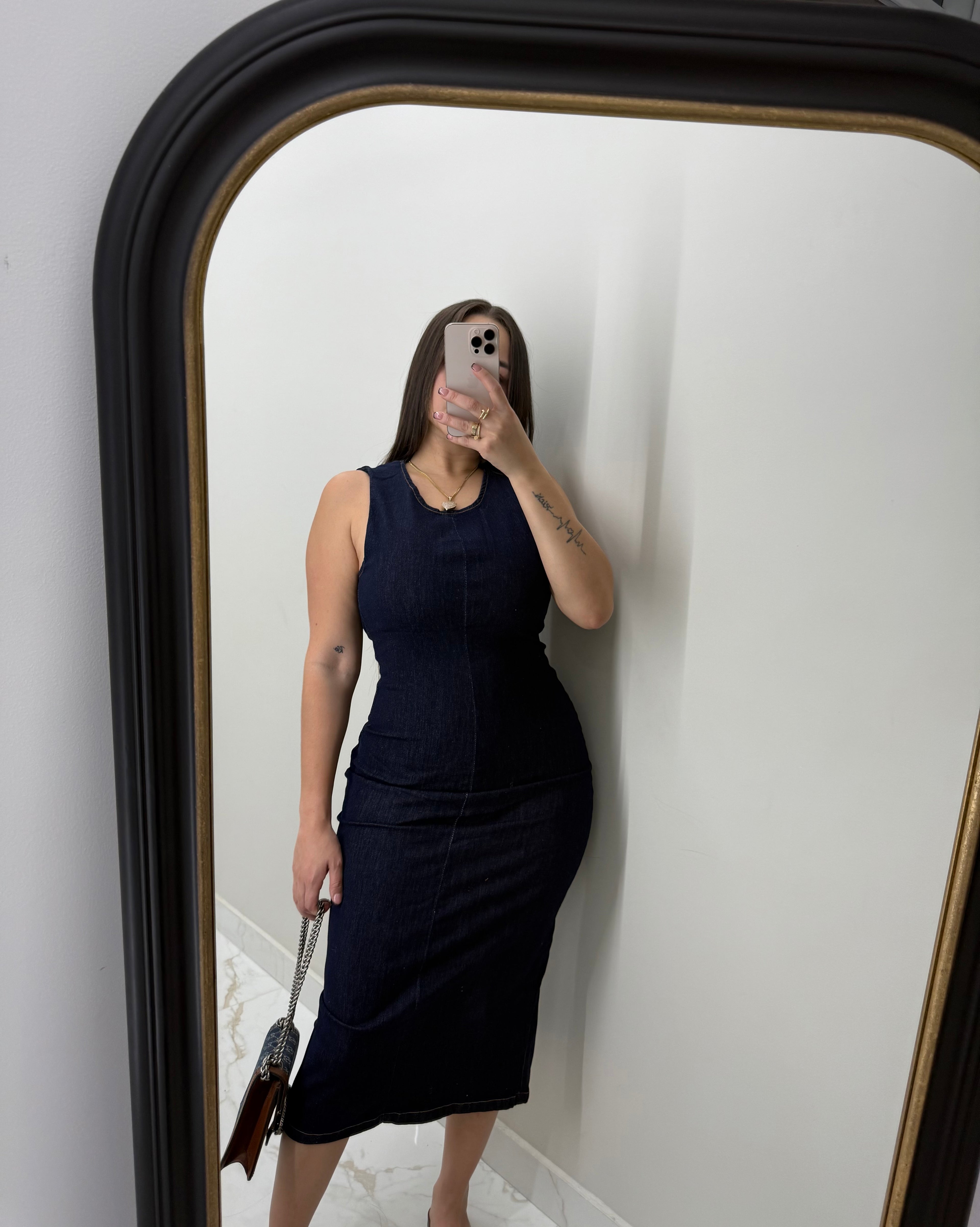 Long dress denim (Espalda abierta)
