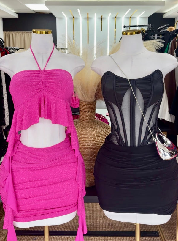 Pink ousi dress (Tiene pantalon