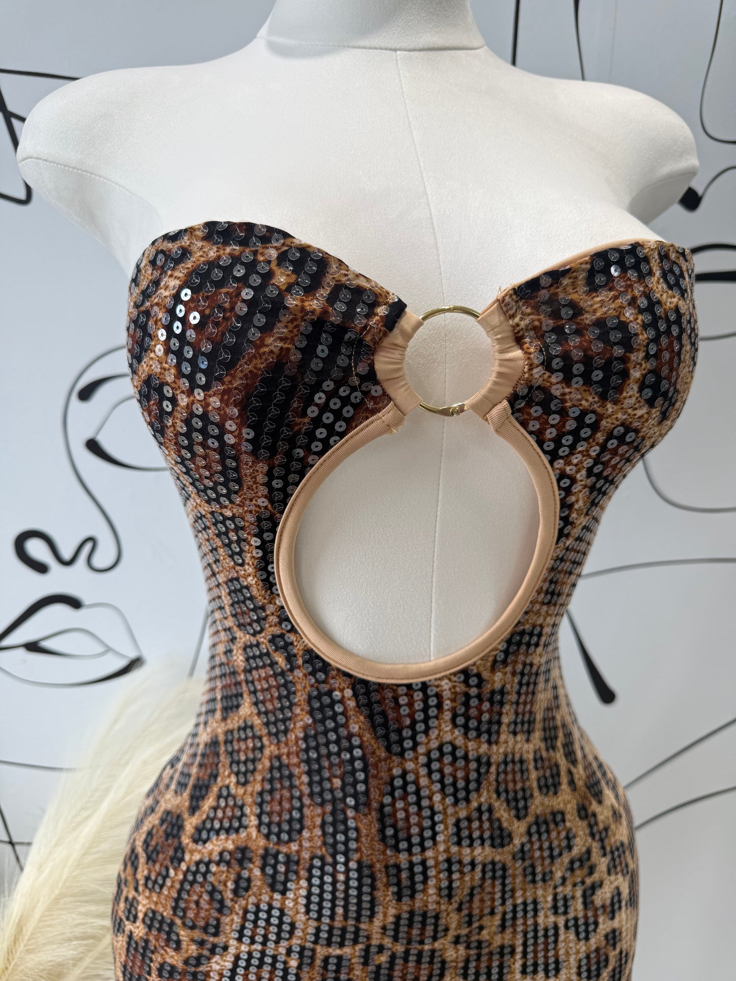 Leopard Luxe Mini Dress