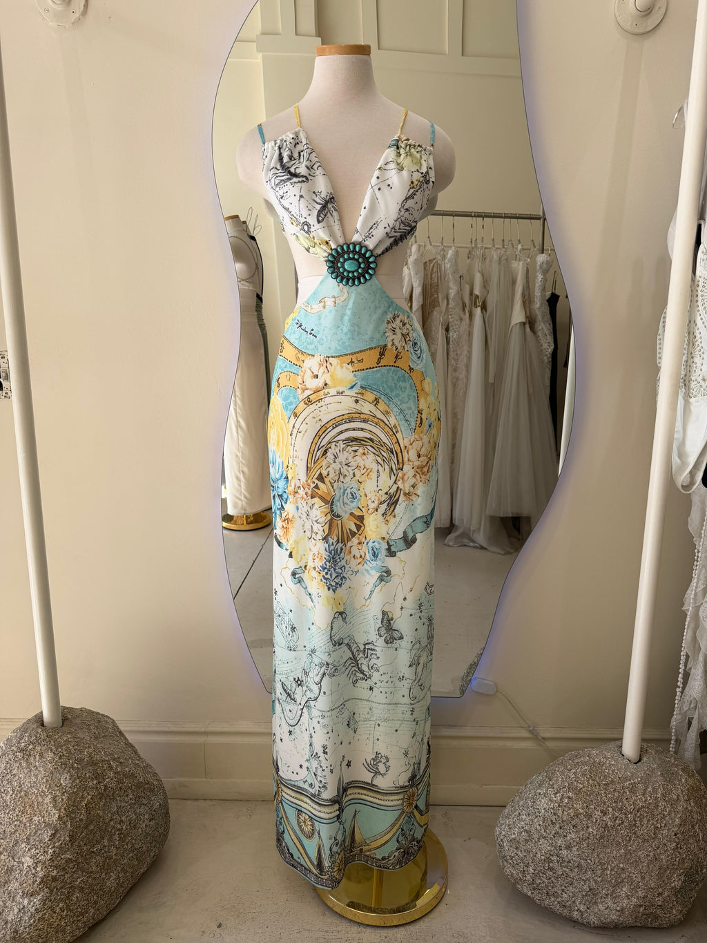 Santorini long dress