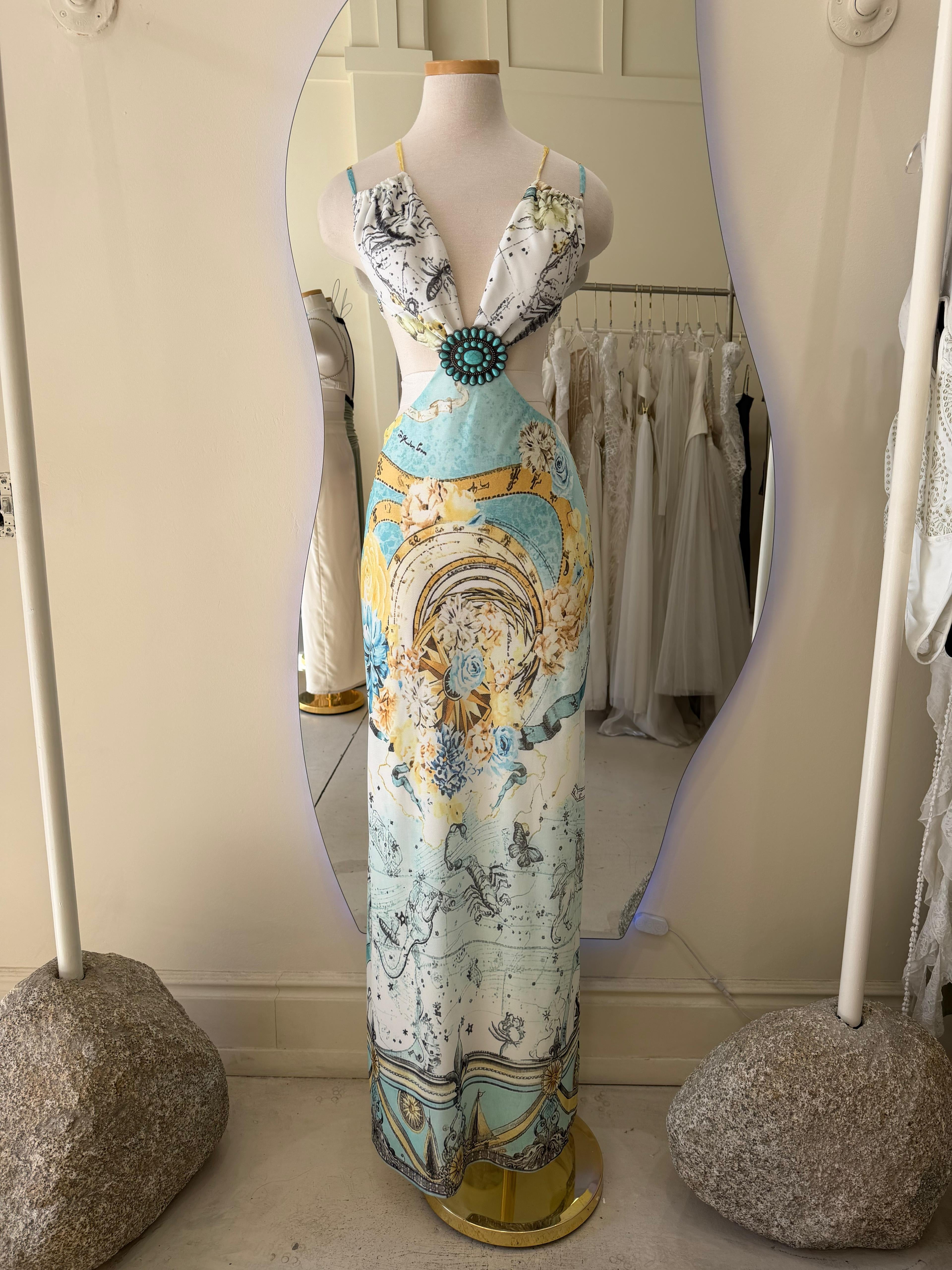 Santorini long dress