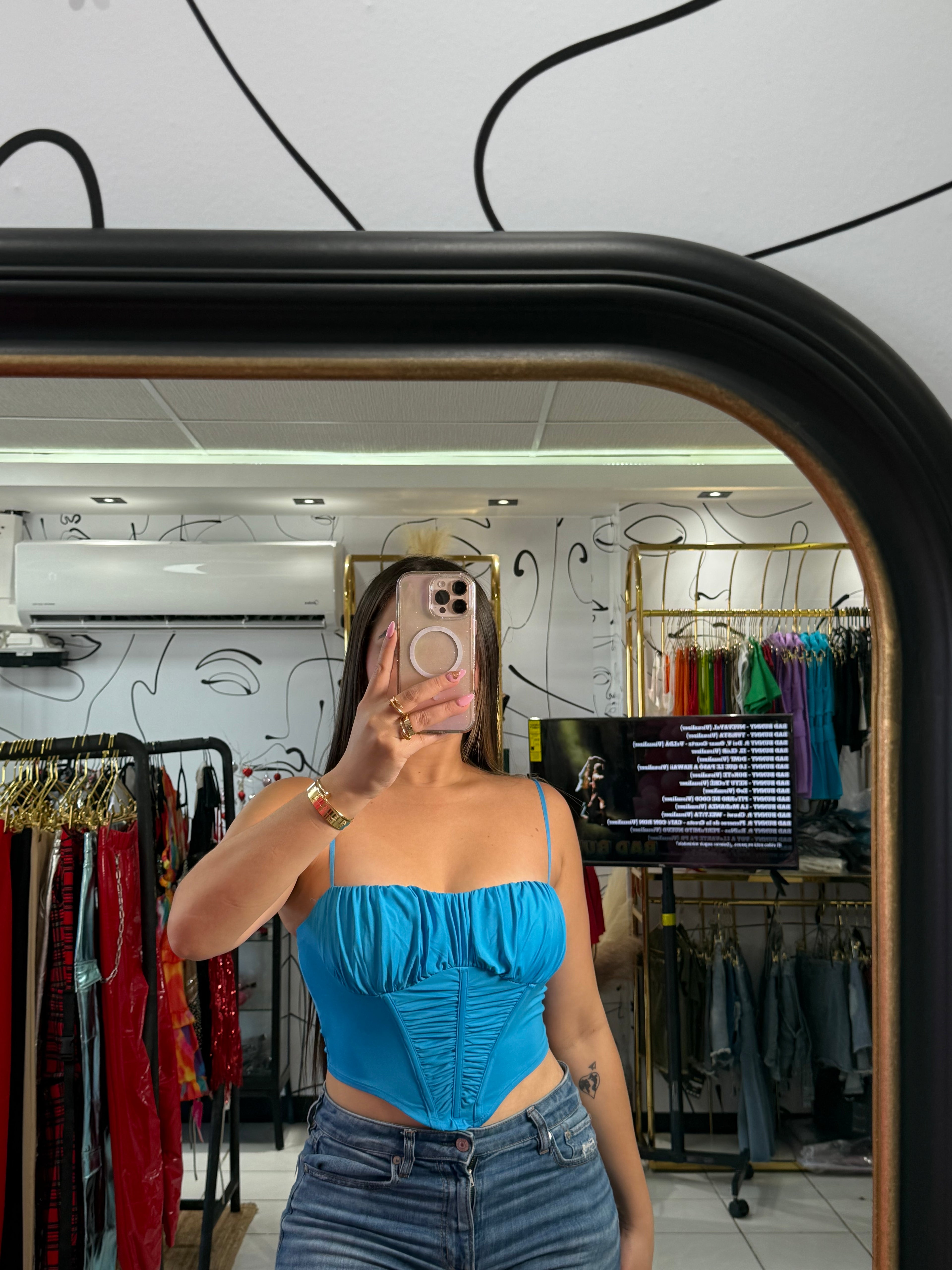 Candy turq top