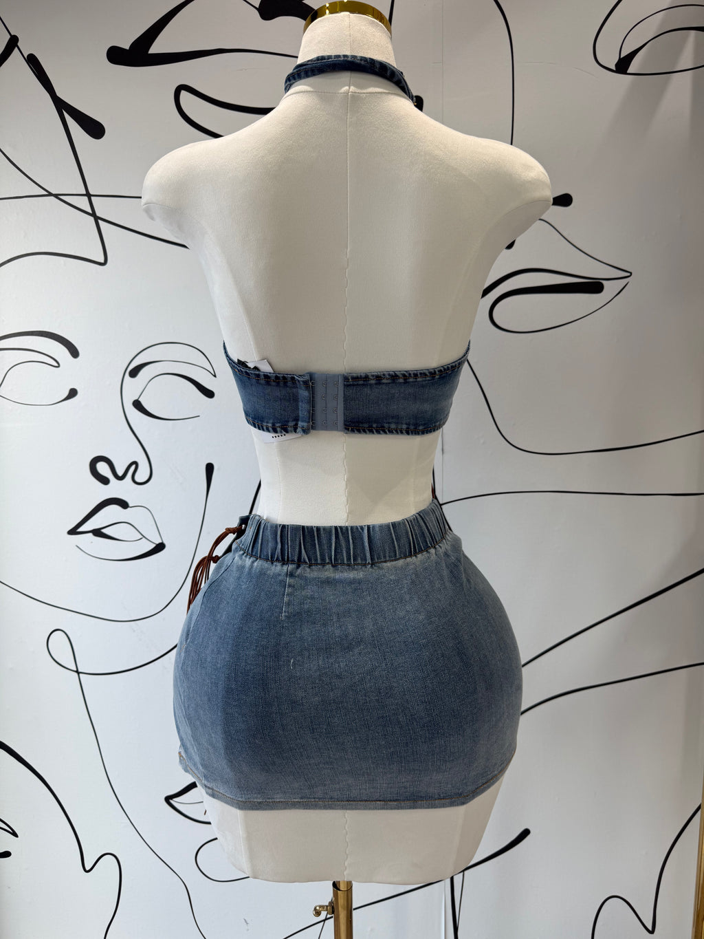 Denim Maxi set