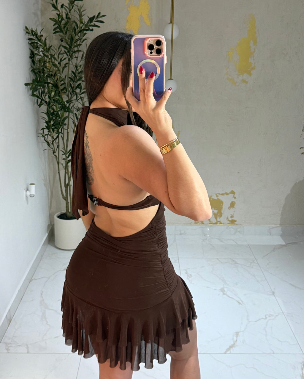 Katalina brown dress