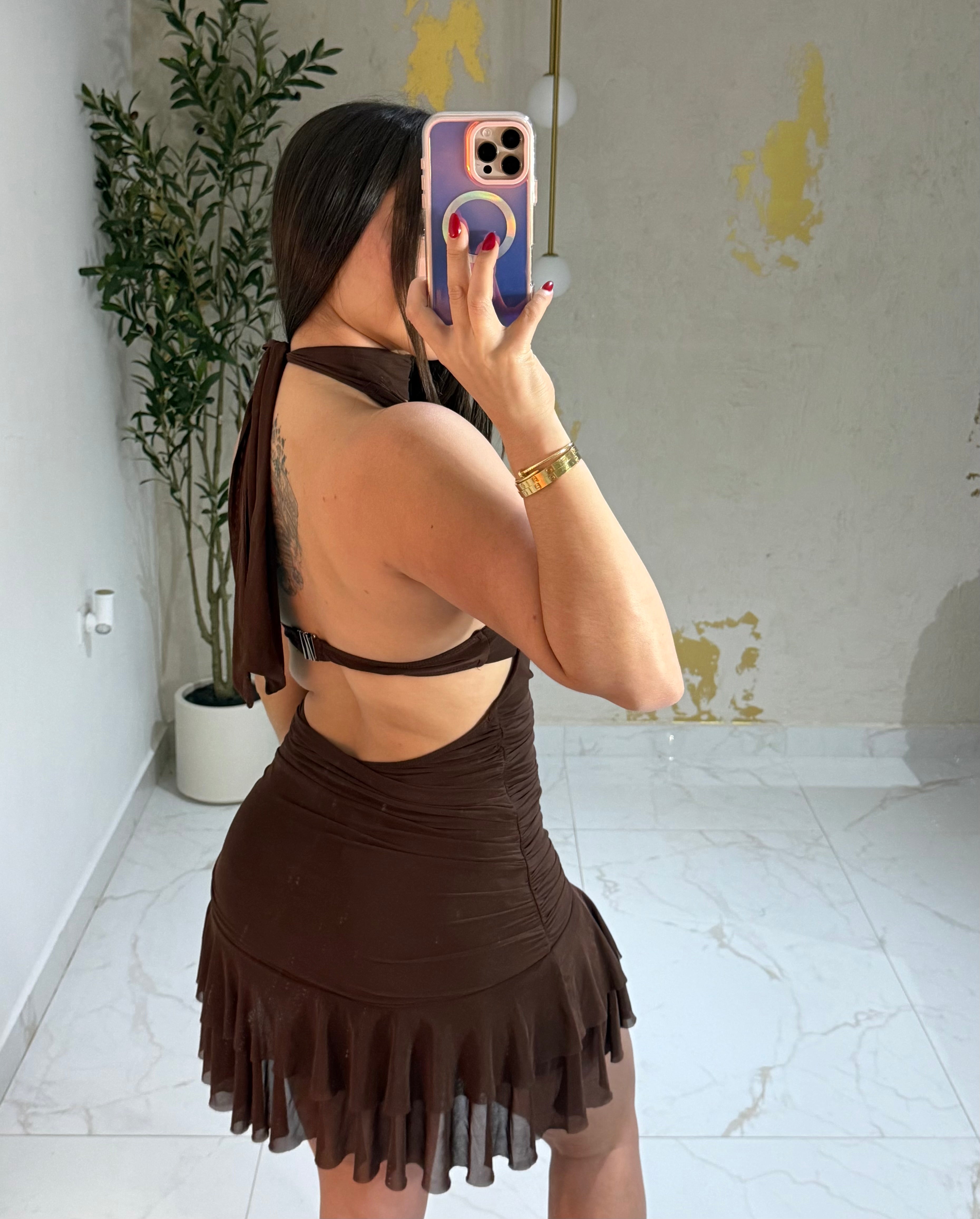 Katalina brown dress