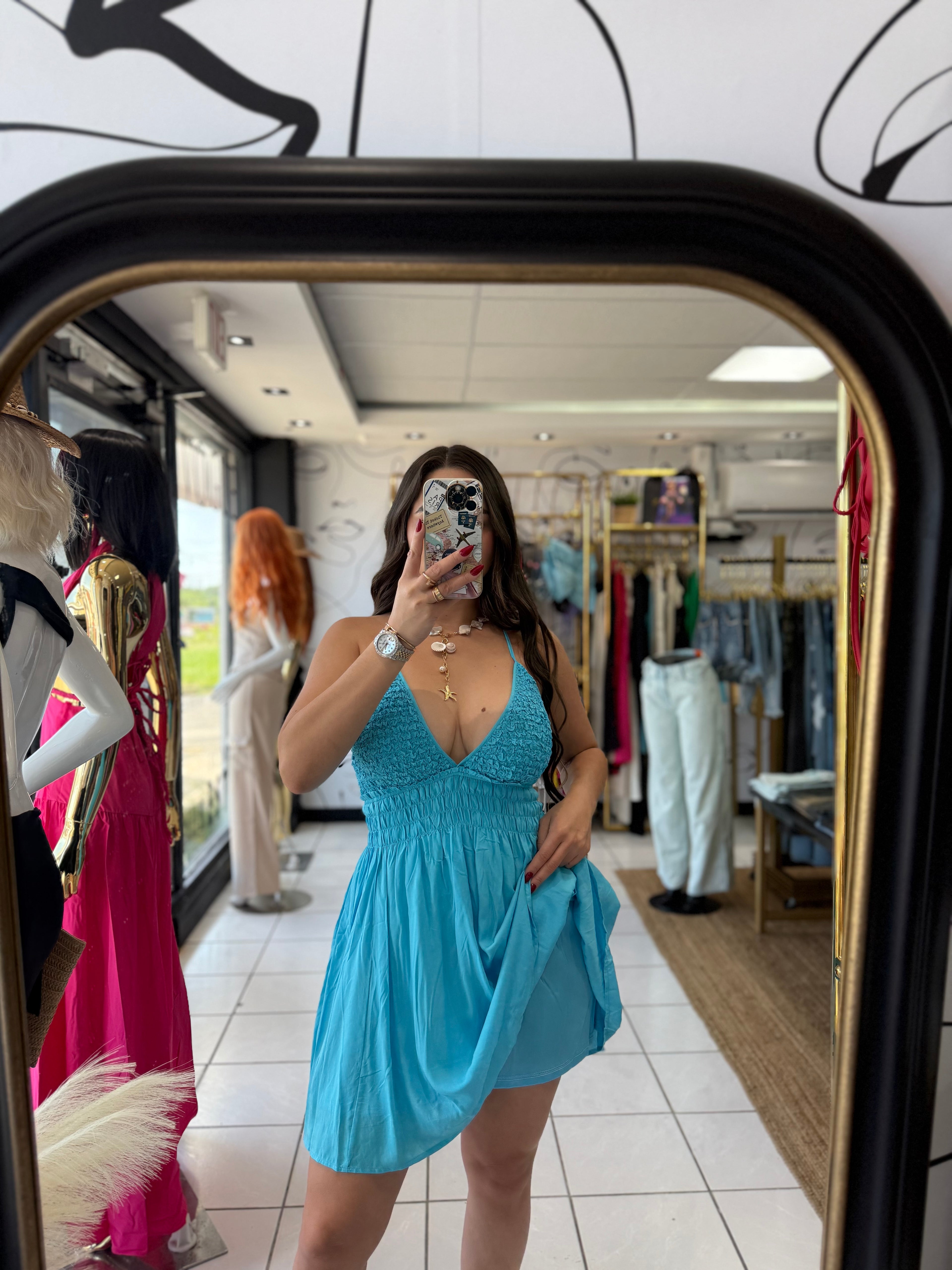 Aqua Dress