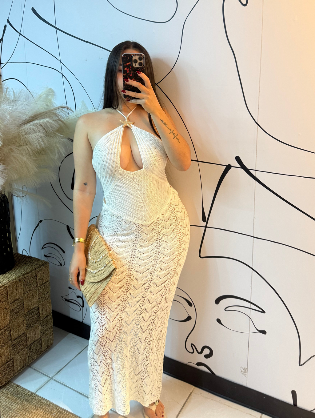 Resort nude dress