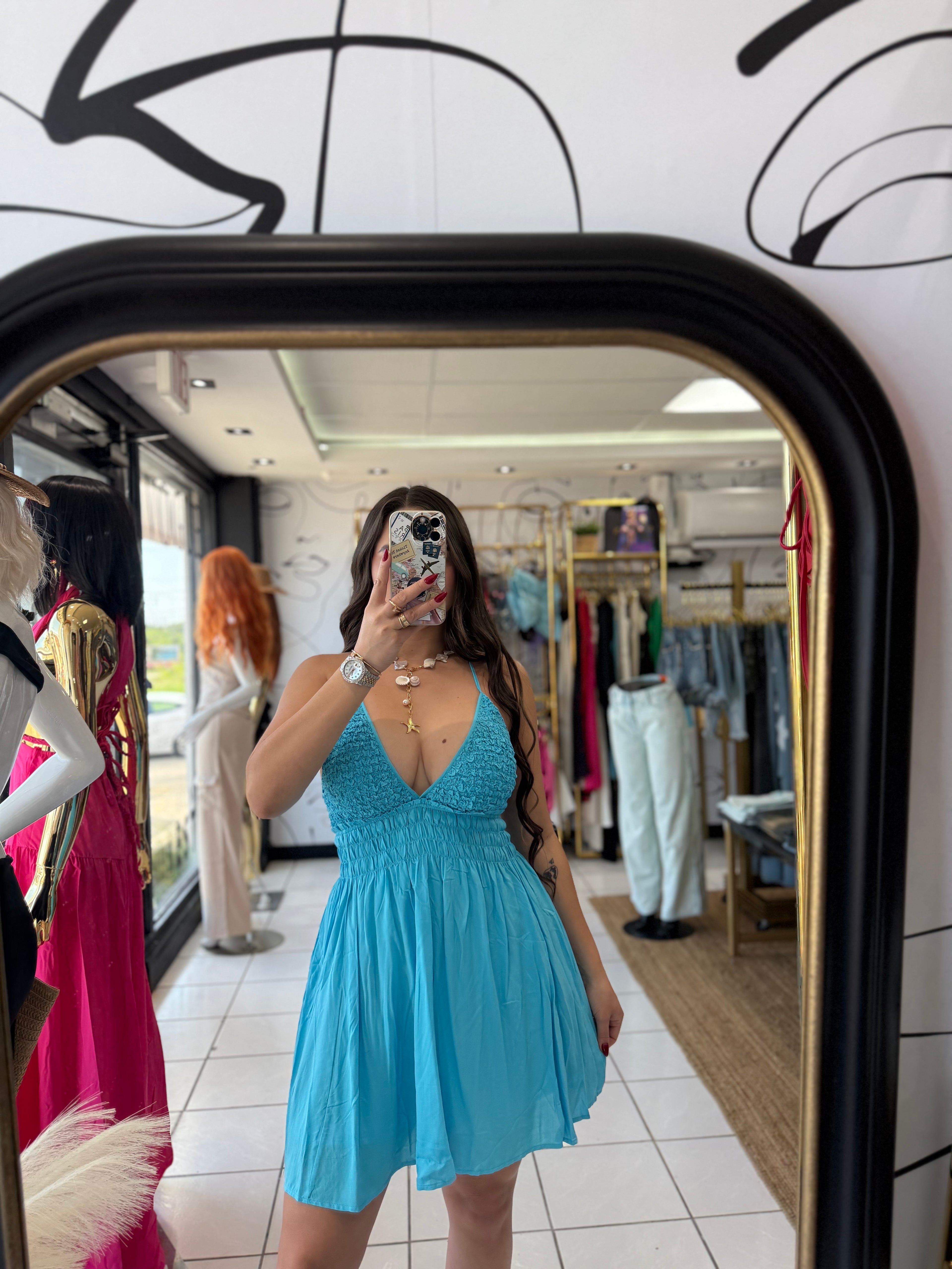 Aqua Dress