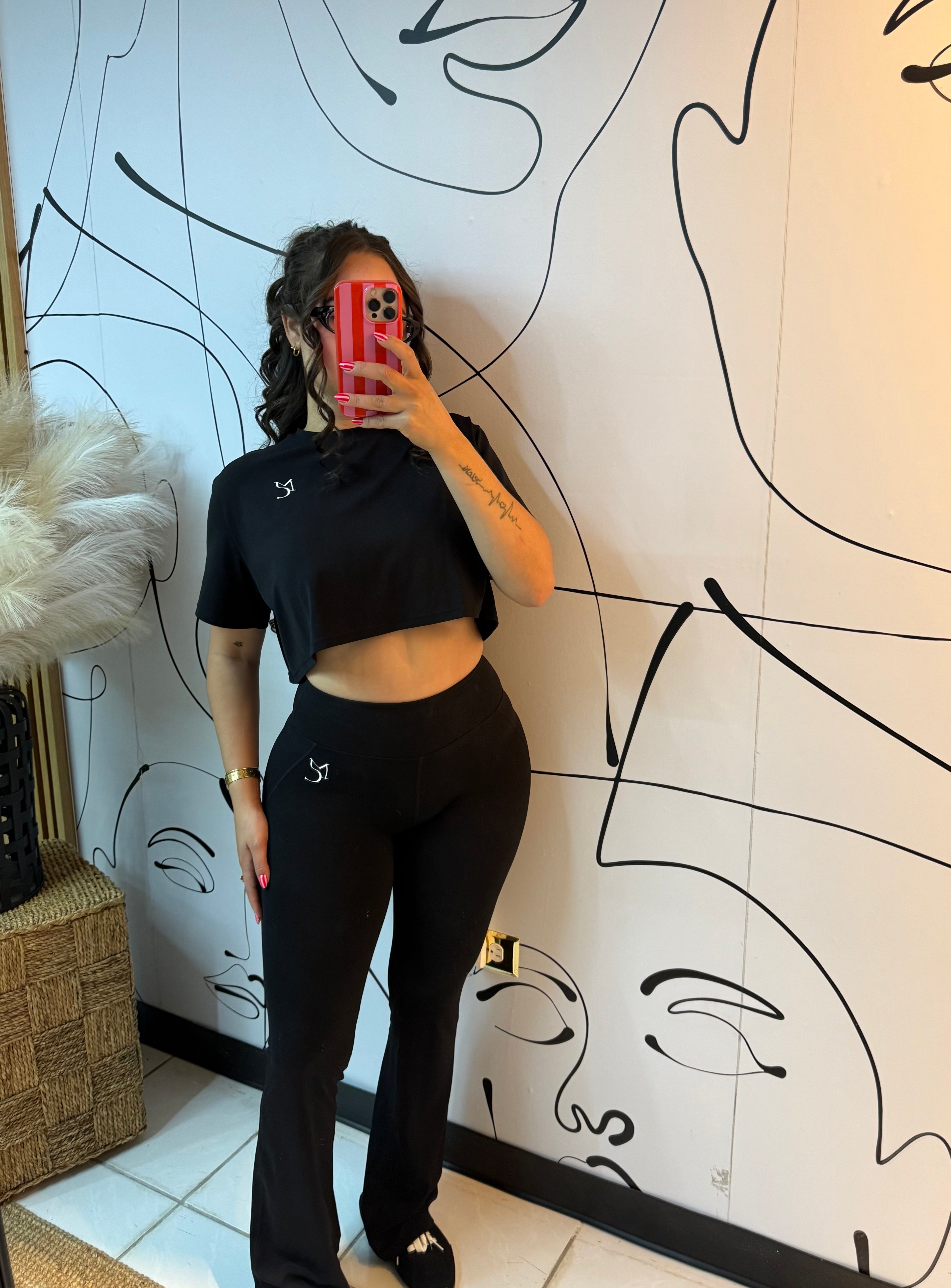 MC crop top y leggins