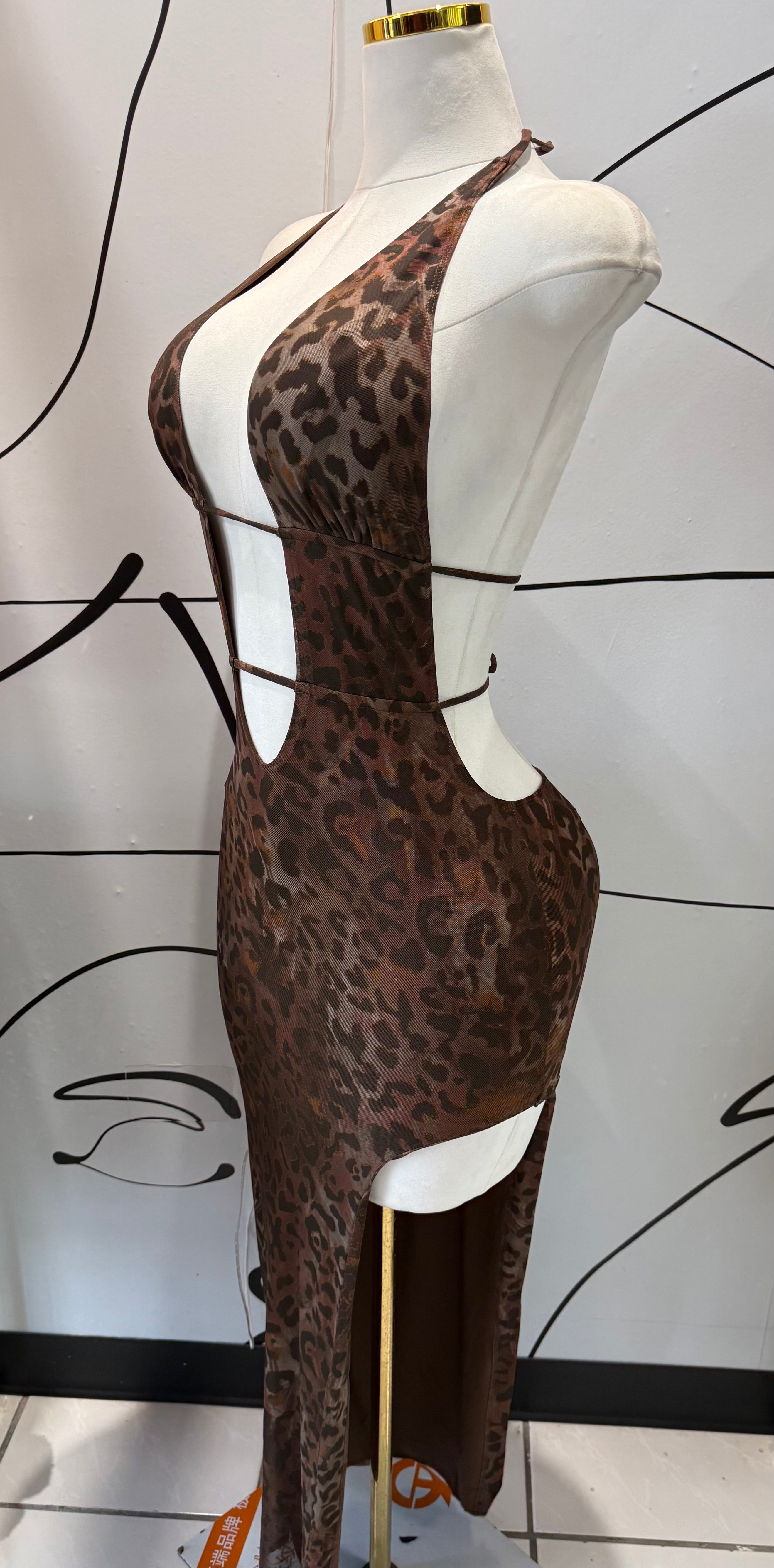 Animal print dress