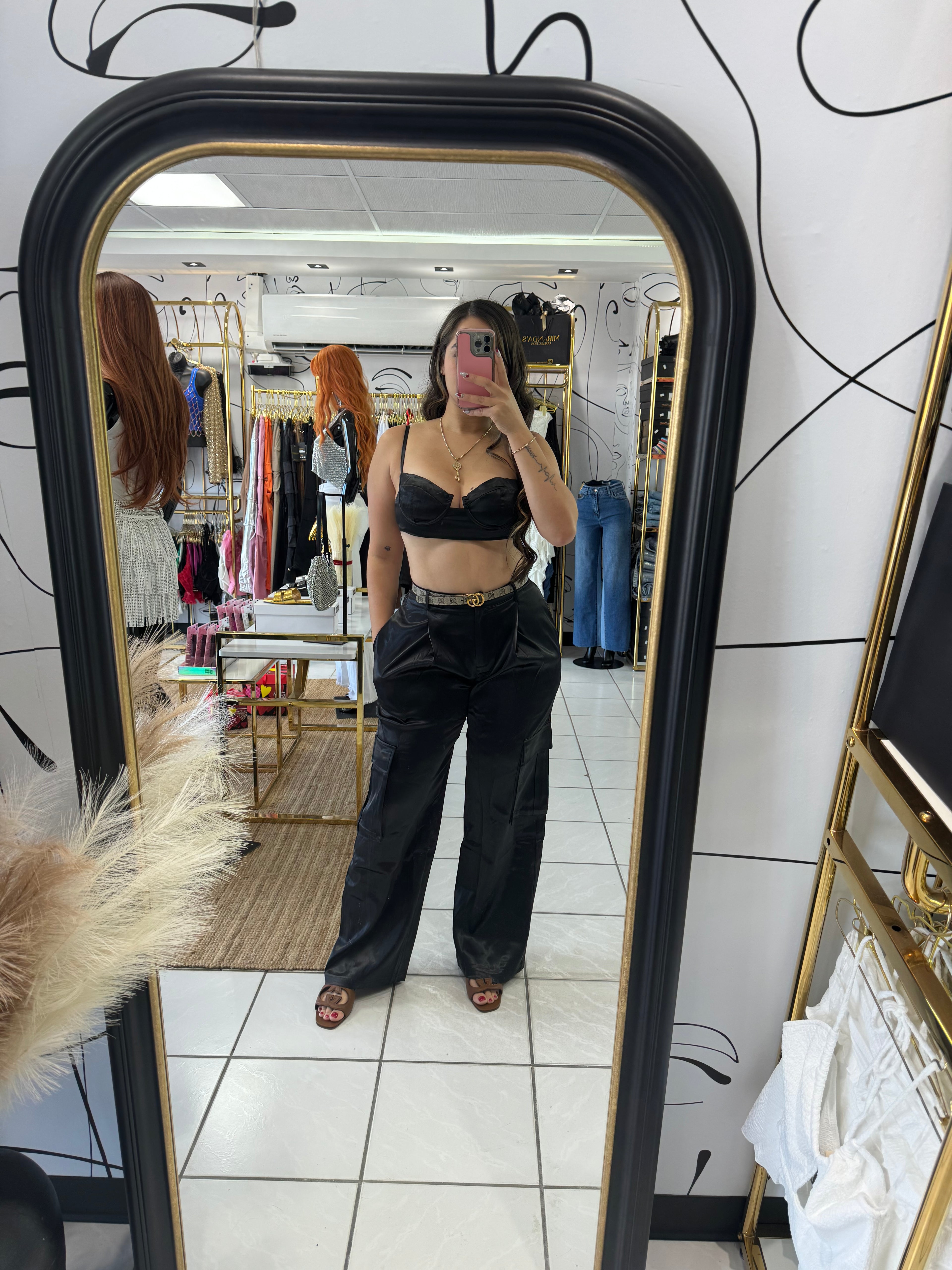 Satin campana set