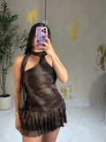 Mable brown dress
