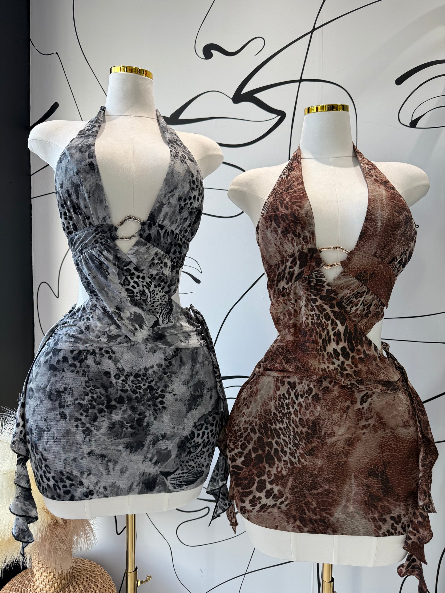 Animal print mamacita dress