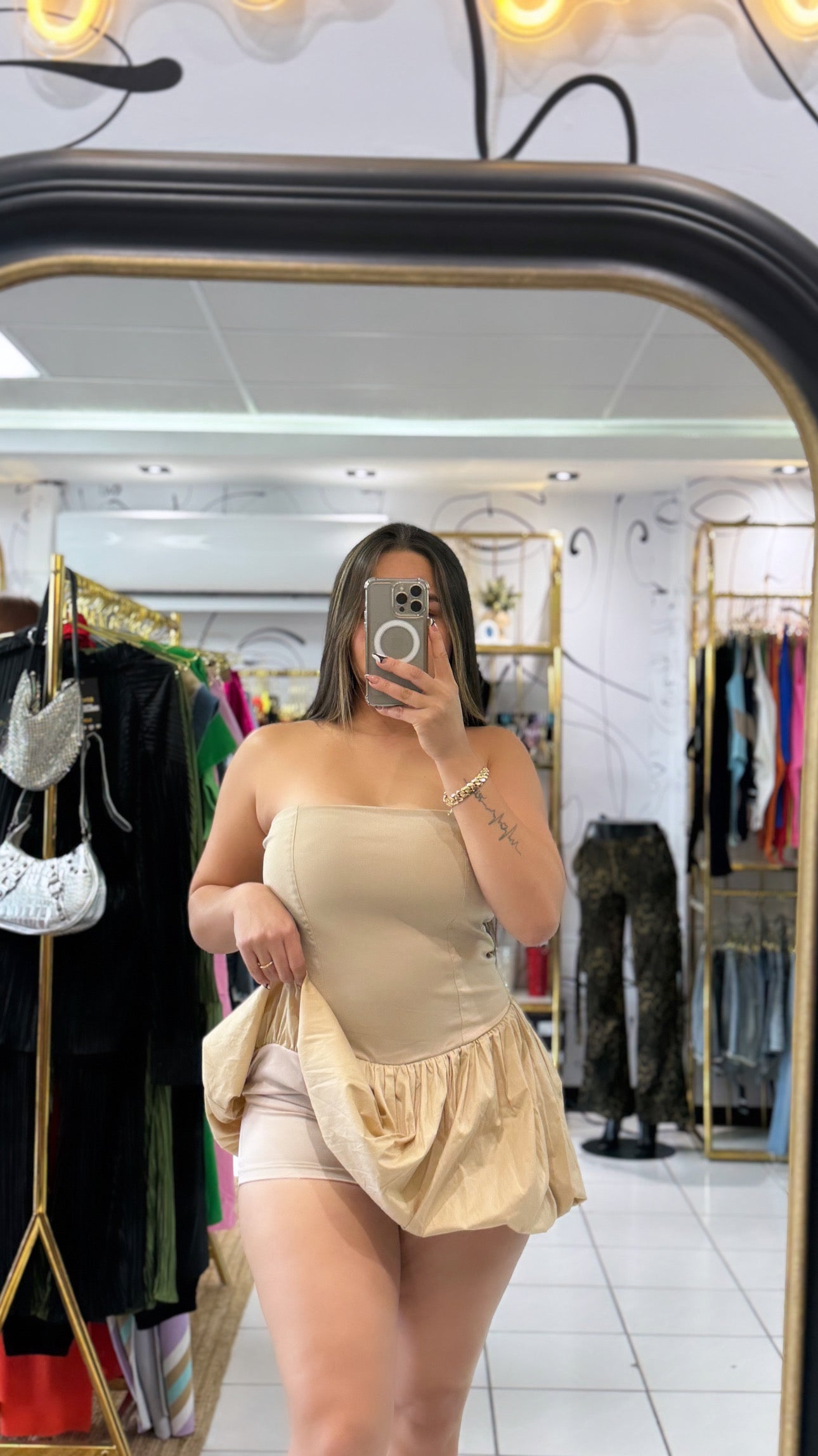 Milena cream dress