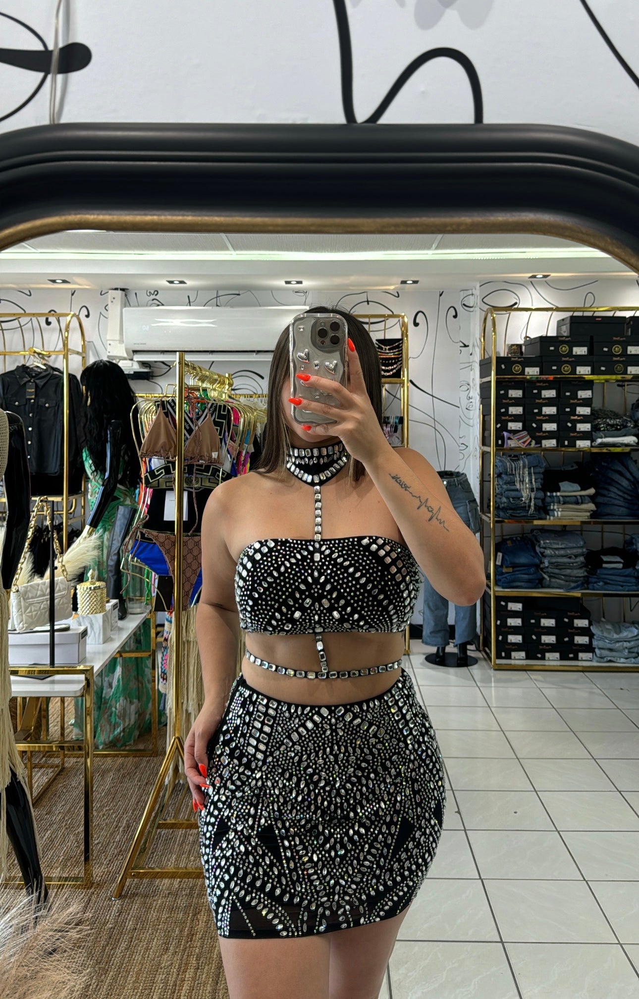Diamond Skirt set