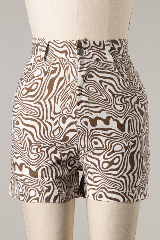 Zebra Brown short