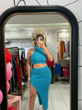 Blue skirt Comfy set