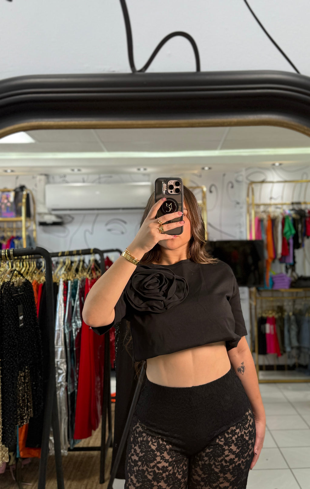 Flower top over size